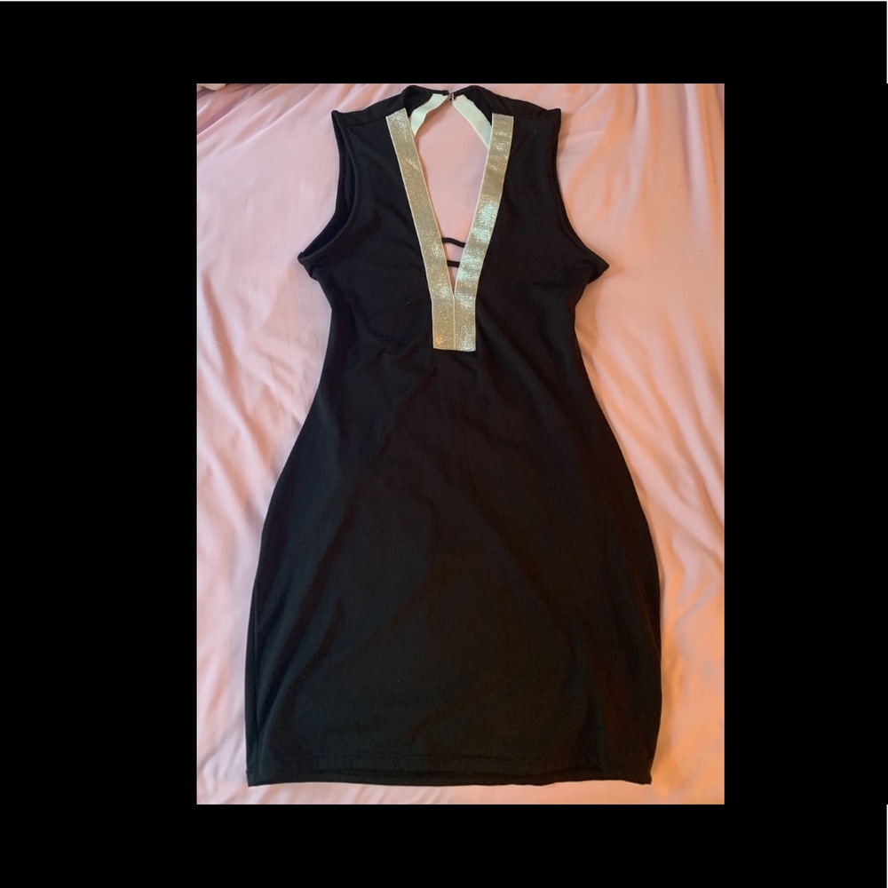 Black cocktail dress